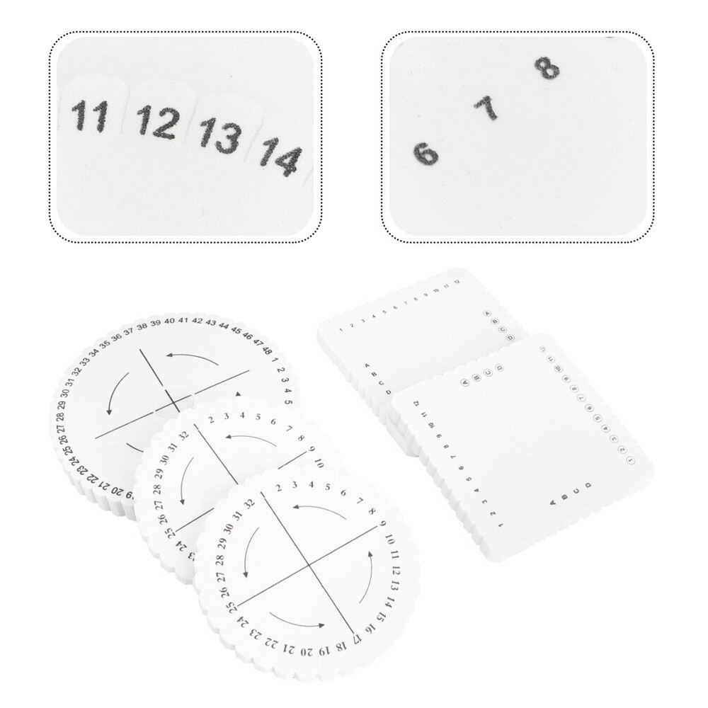 5PCS Kumihimo Loom Kumihimo Round Disk Cord String Braid Disc Beading Cord Plate
