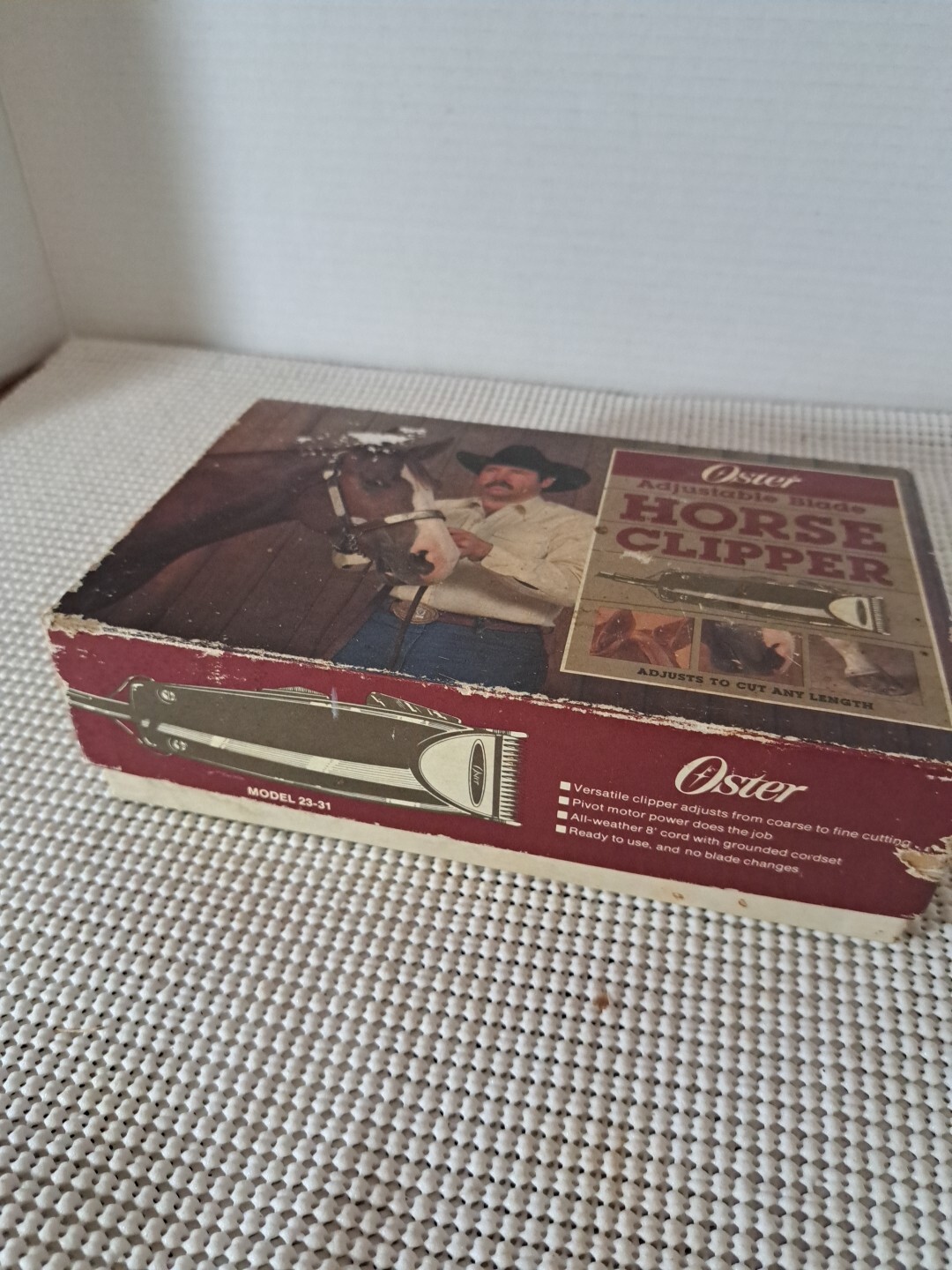 Vintage Oster Electromatic Model 23 Horse Animal Clippers w/Original Box Works