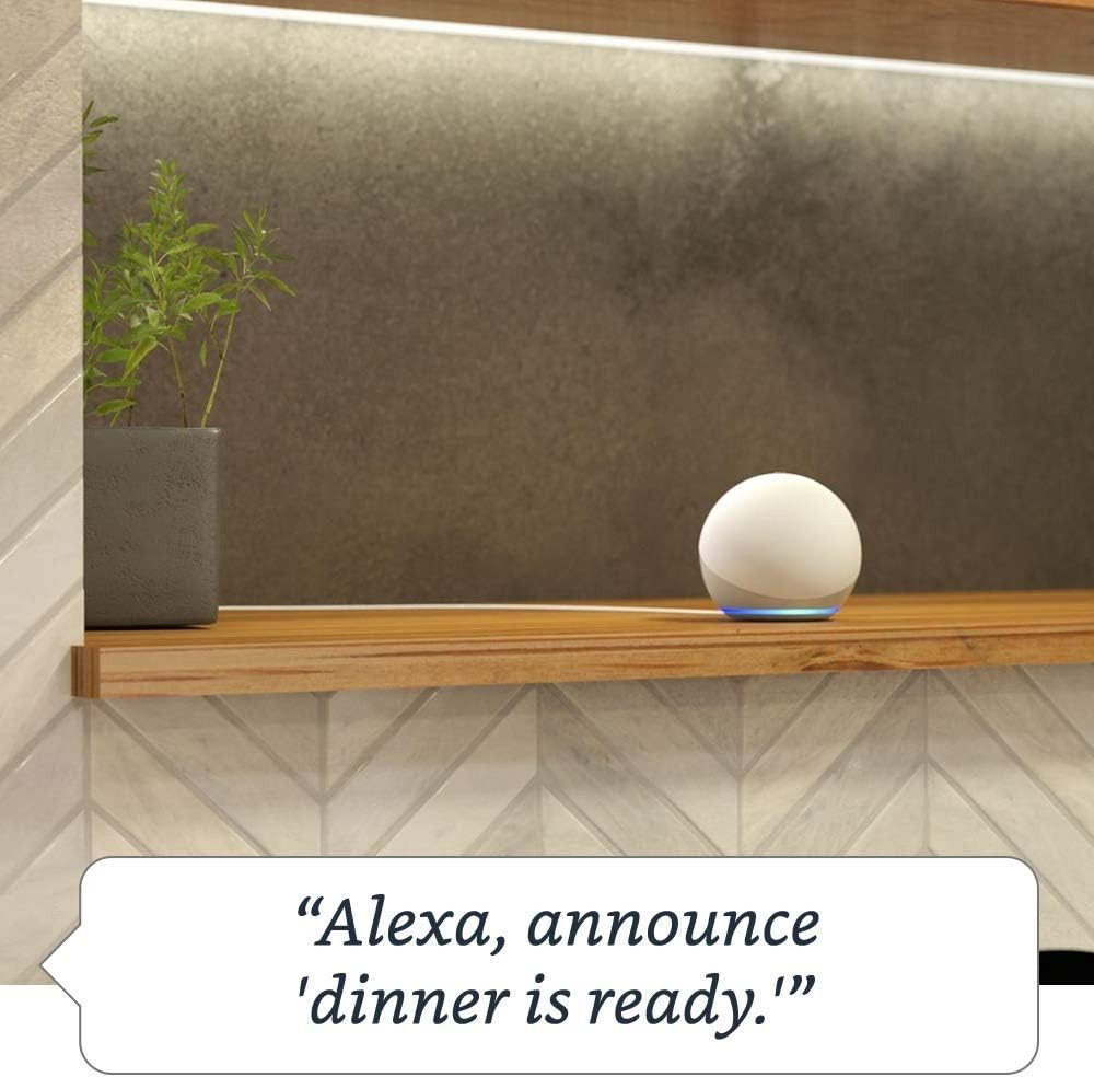Amazon Echo Dot (4th Gen, 2020 Release) Smart Speaker with Alexa (Glacier White)