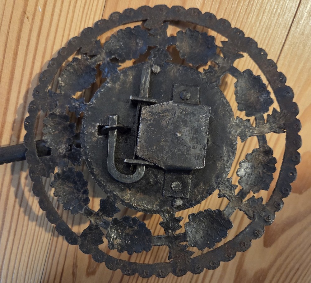 Antique Spanish Colonial Iron Lock With Key