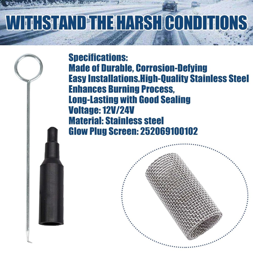 Heater Glow Plug Screen Burner Strainer Filter with Tool Fit for...