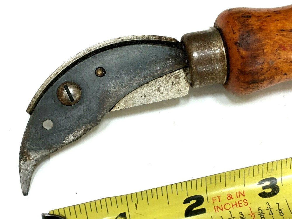 VINTAGE I.P.Hyde Leather Cutting Knife