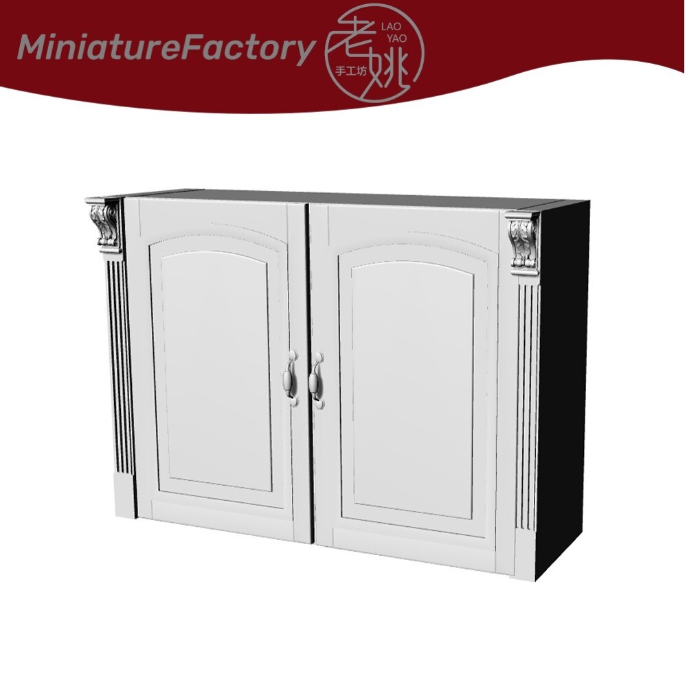 LaoYao 1/64 Wall Mounted Storage Cabinet 3pcs