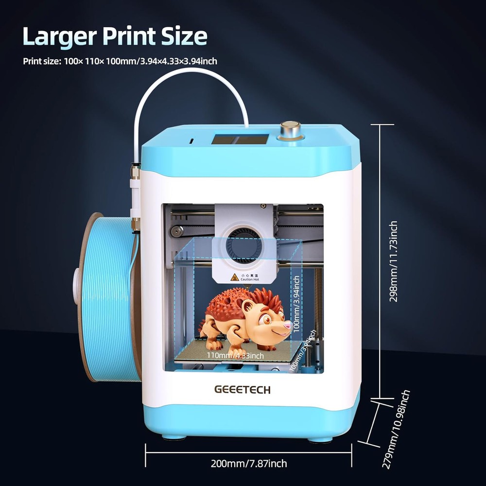 NEW Geeetech M1s Mini 3D Printer WiFi 3D Printer App Control for kids & Beginner