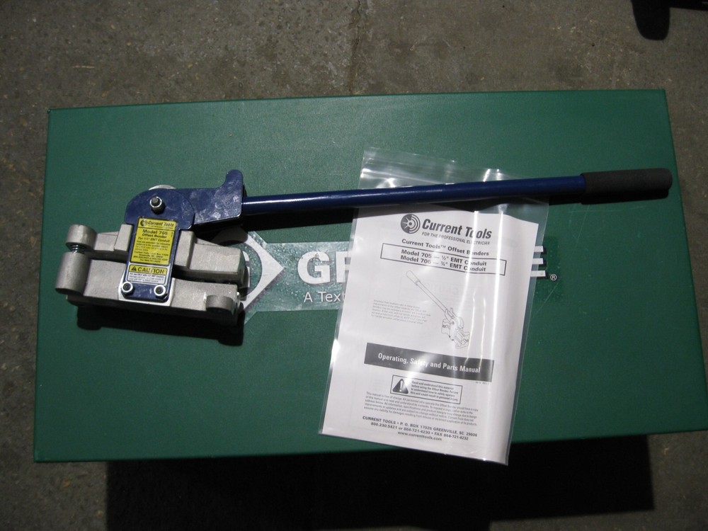 CURRENT TOOL 705 1/2" EMT OFF SET CONDUIT BENDER (NEW)