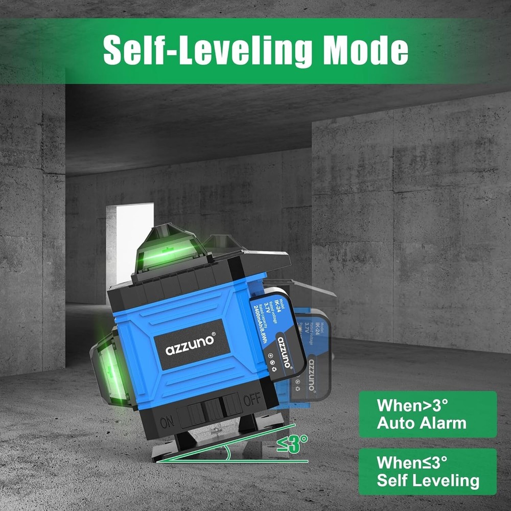 16 Lines Laser Level 4x360 Degree Laser Level Rechargeable Battery for Construct