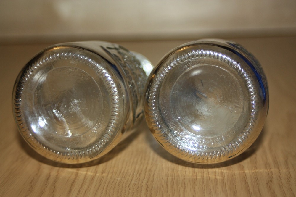 2 Collectable Drinks Bottles - Crofton Refreshing Ice Cold Drink Glassware