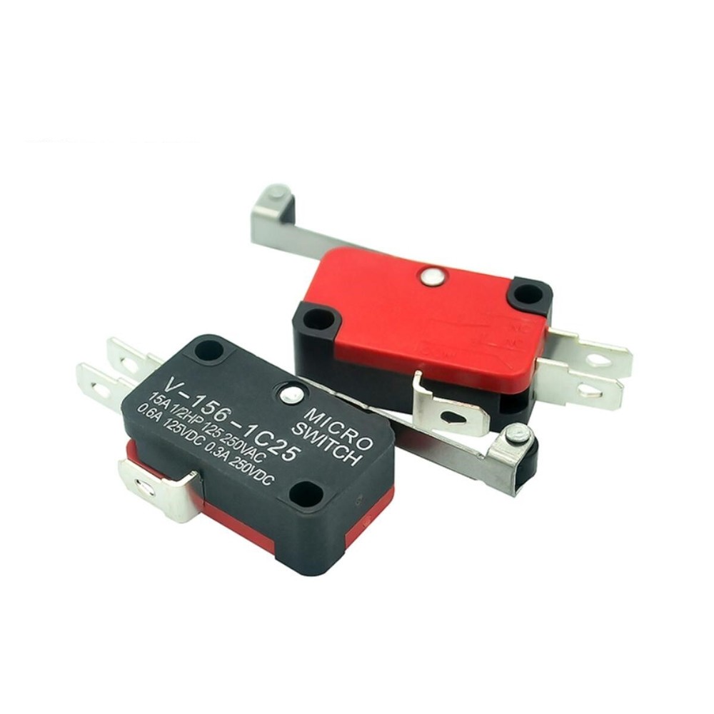 V-156-1C25 Micro Limit Switch Long Hinge Roller - 2 Pack