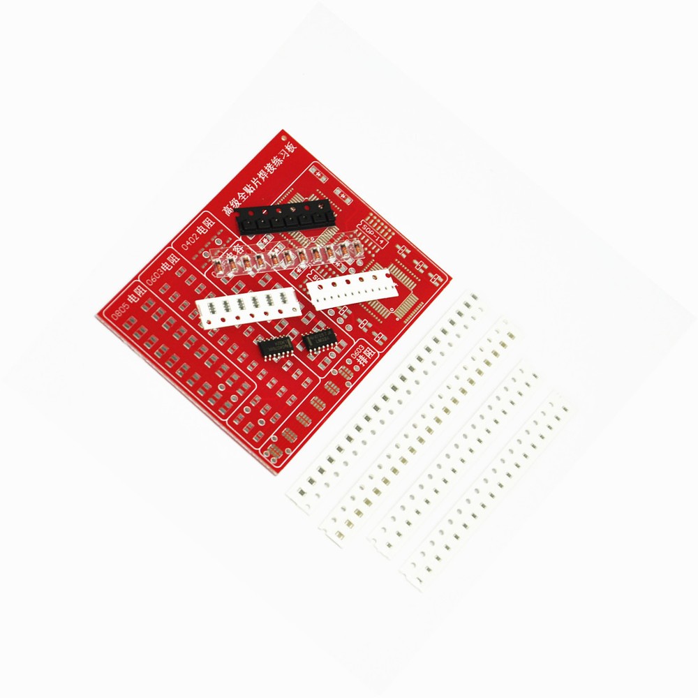 SMD/SMT Components Practice Board Soldering Skill Training Beginner DIY Kit K8