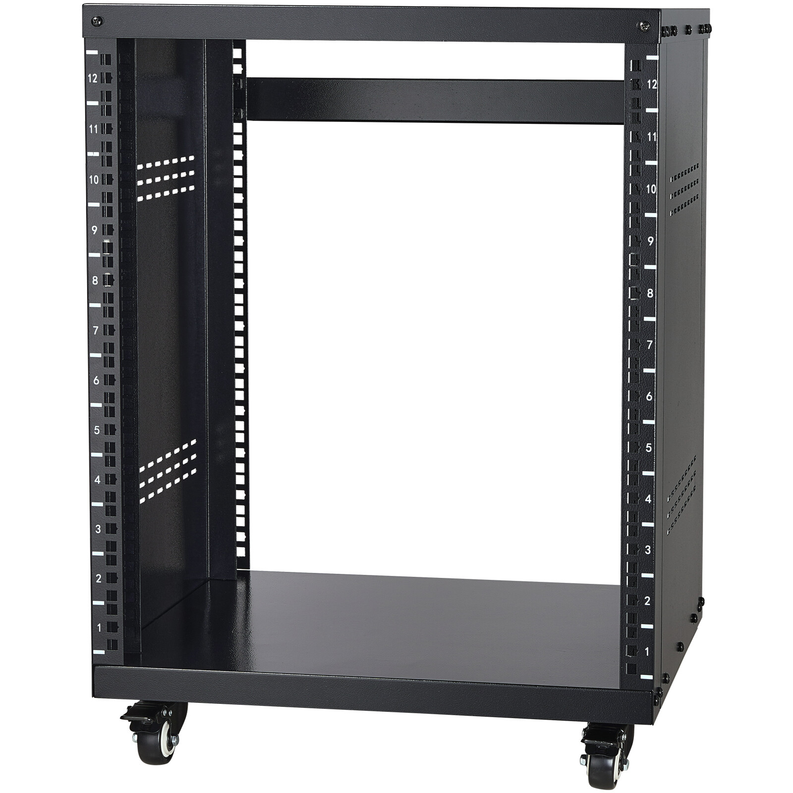 VEVOR 12U AV Rack Stand 500 lbs Capacity Network Stereo Recording Studio Rack