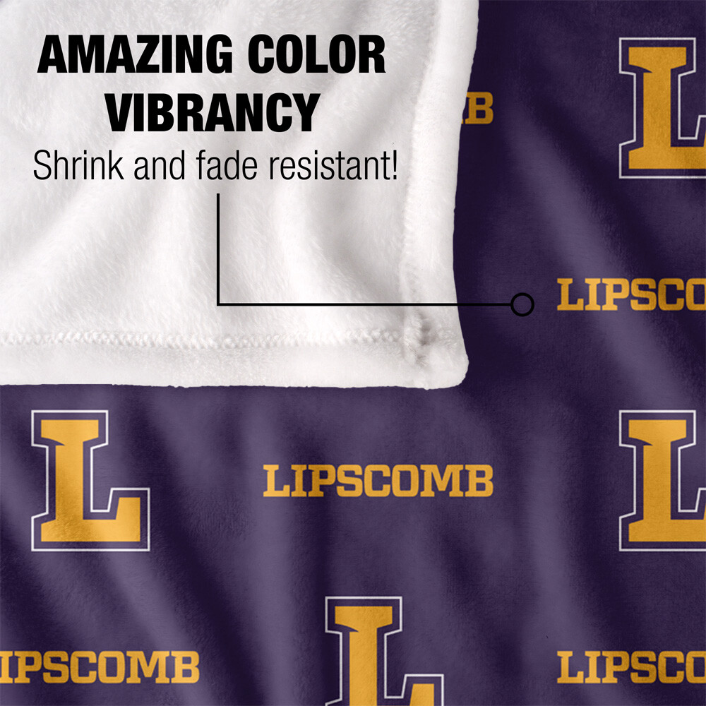 Lipscomb University Logo Pattern Silky Touch Super Soft Throw Blanket