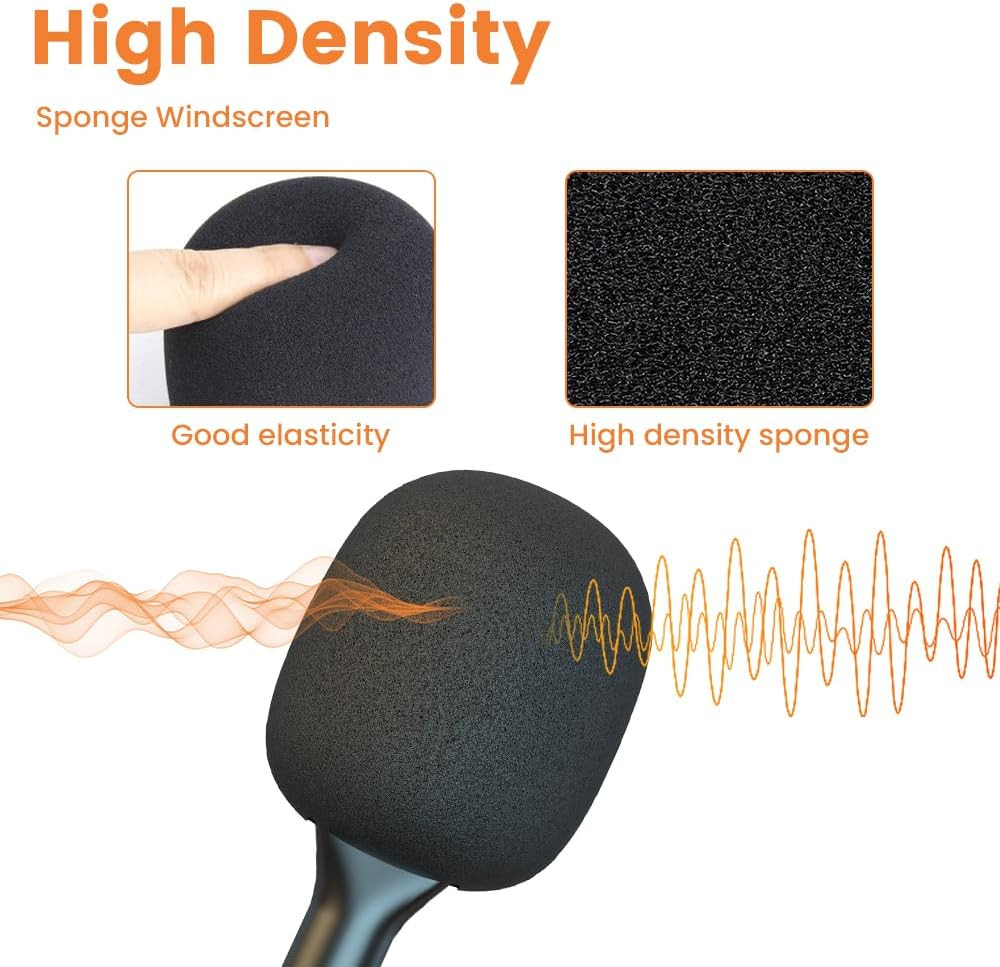 Mic Handle for DJI RODE Microphone Handheld Stand for Wireless GO, Interview Mic