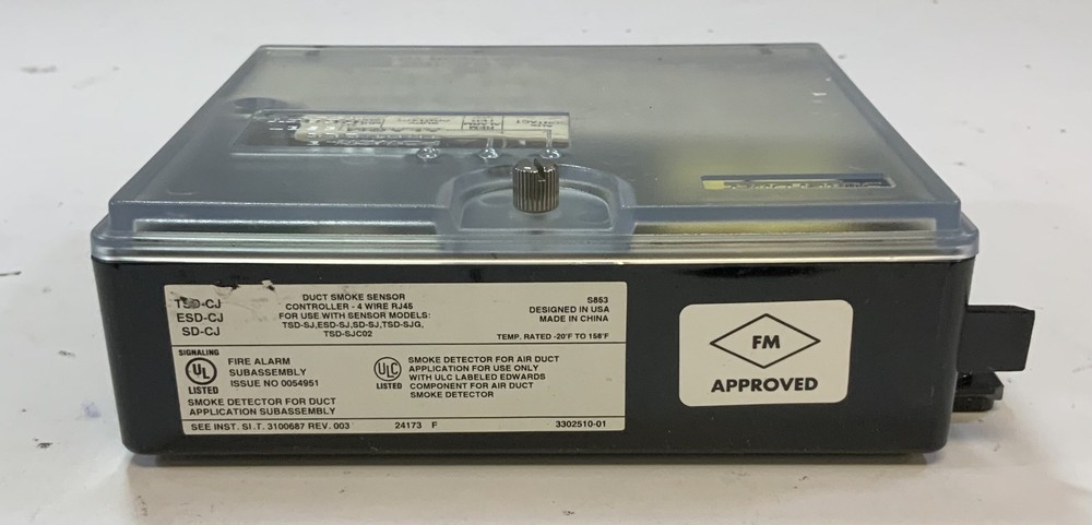 SuperDuct S853 Duct Smoke Sensor Controller, Black "N2E"