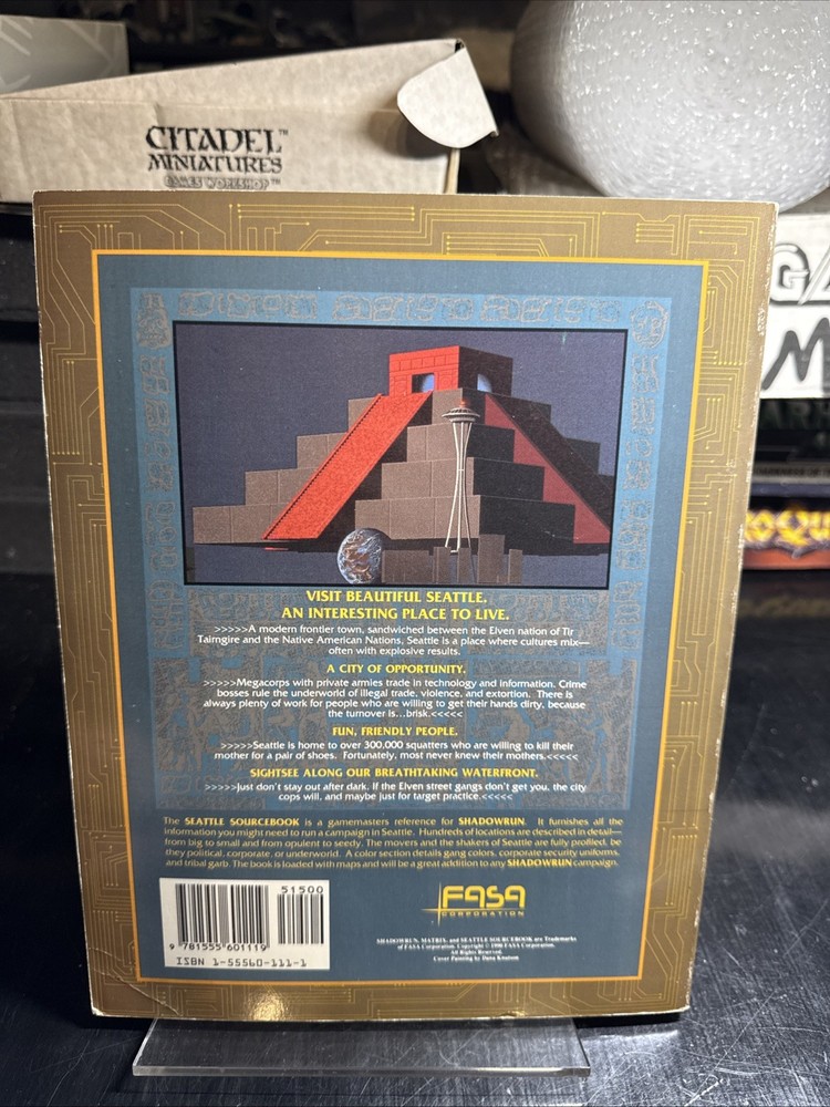 Seattle Sourcebook Shadowrun RPG 1990 7201 FASA