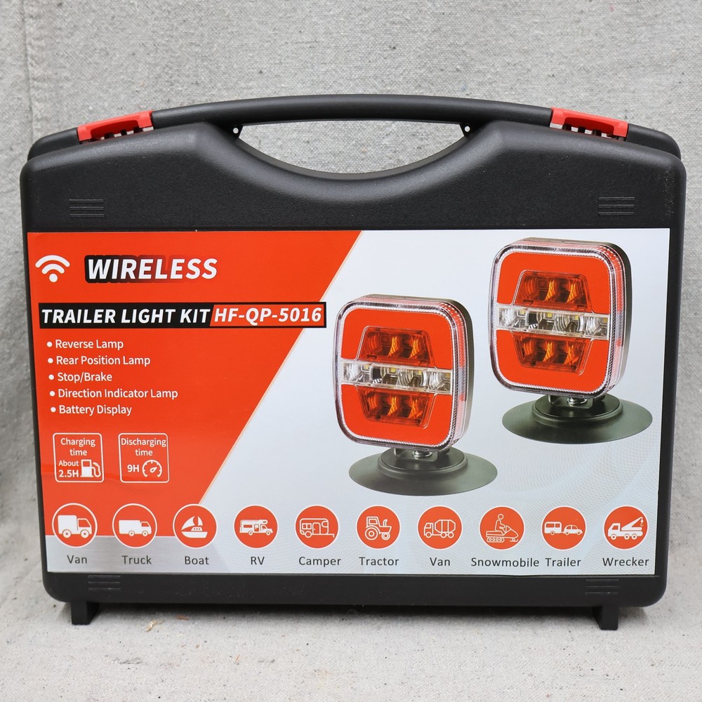 Wireless Trailer Brake Stop Lights with Reverse Lights Magnetic