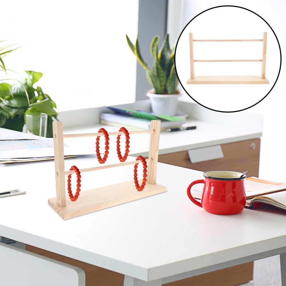 Solid Wood Ribbon Storage Rack Portable Organizer Crafting Holder