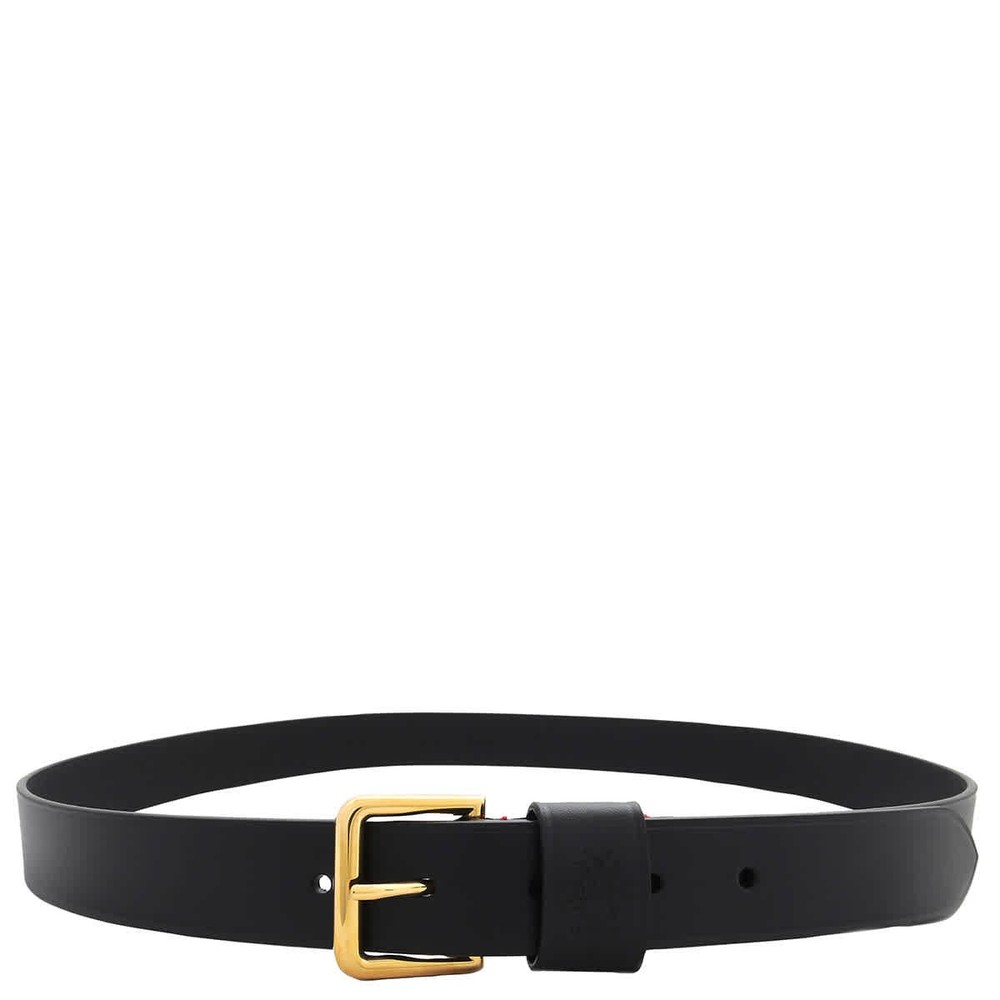 Bally Black Leather Adjustable Belt
