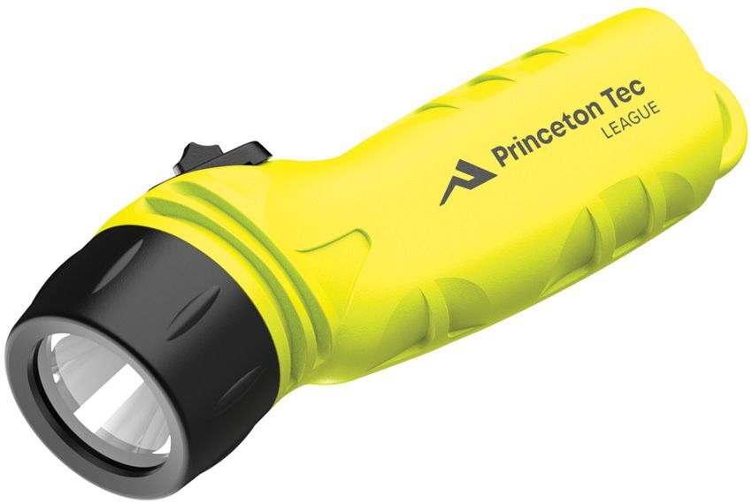 Princeton Tec Yellow League Diving Flashlight Maxbright LED Ergonomics Easy