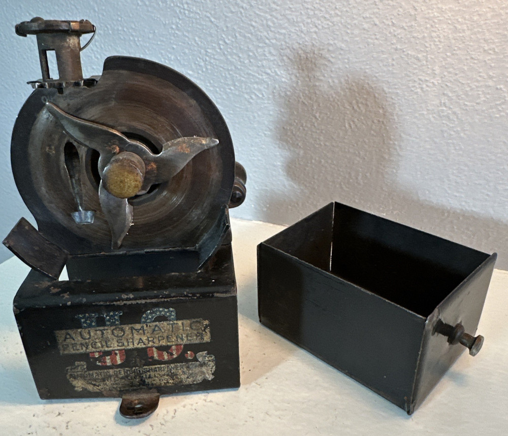 Antique US Automatic Pencil Sharpener Working Condition