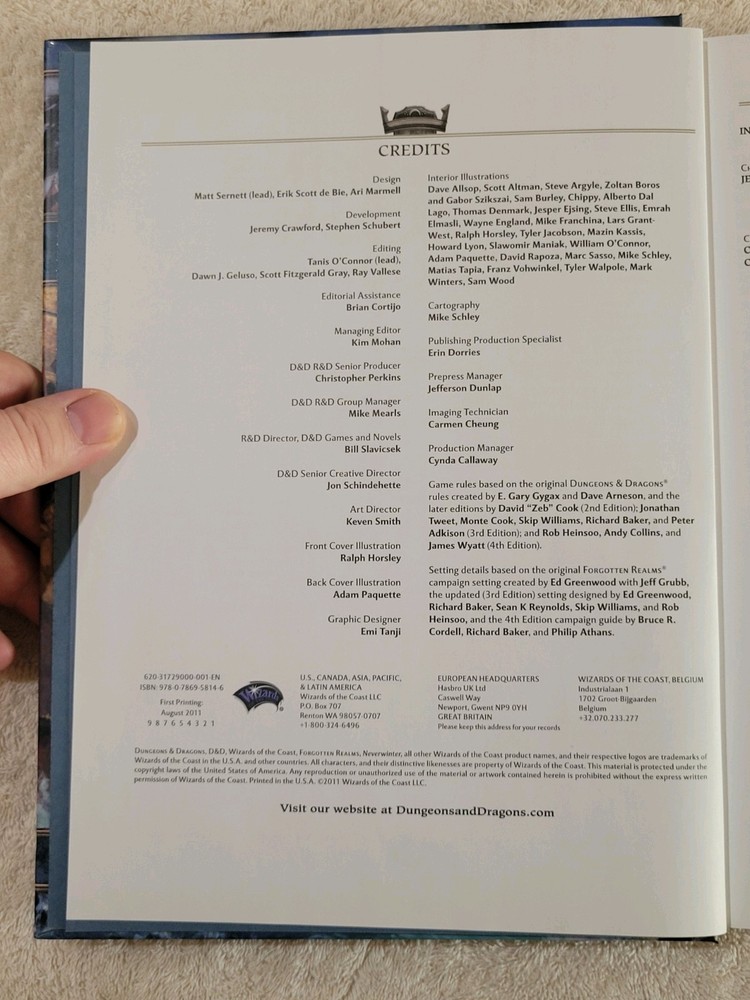 Dungeons & Dragons 4e Neverwinter Campaign Setting Including Map