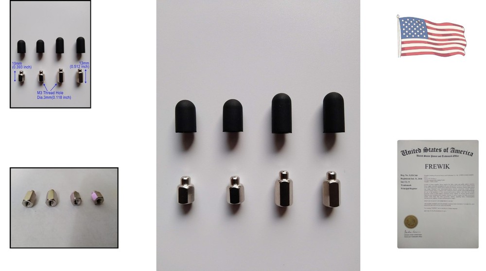 Universal Dog Training Collar Replacement Tips - Includes Silicone Caps & Probes