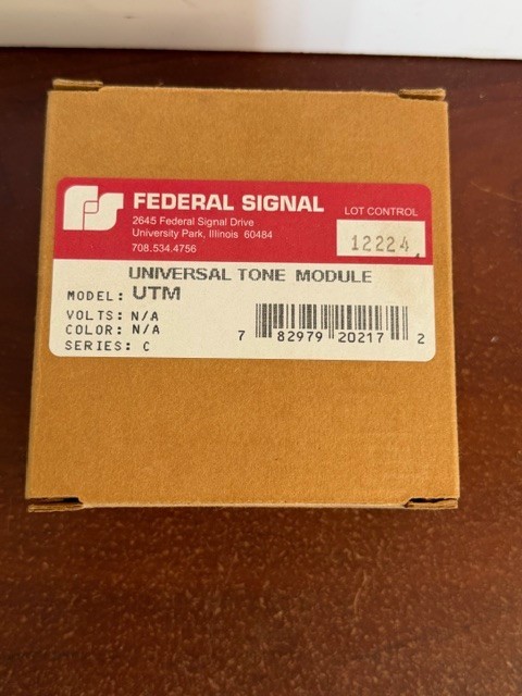 Federal Signal UTM Universal Tone Module 25/70VRMS New