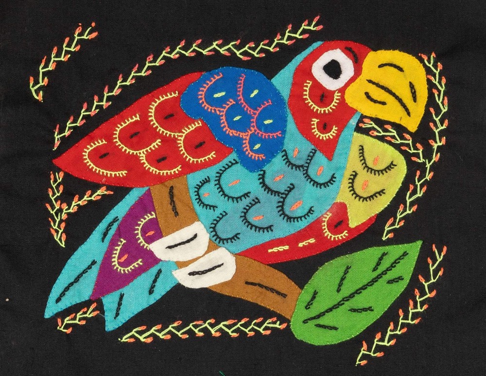 Multicolor Red And Blue Bird Molita