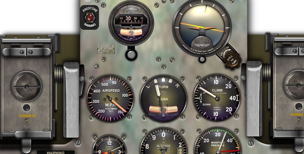 P40B & P49E WARHAWK COCKPIT instrument panel CDkit
