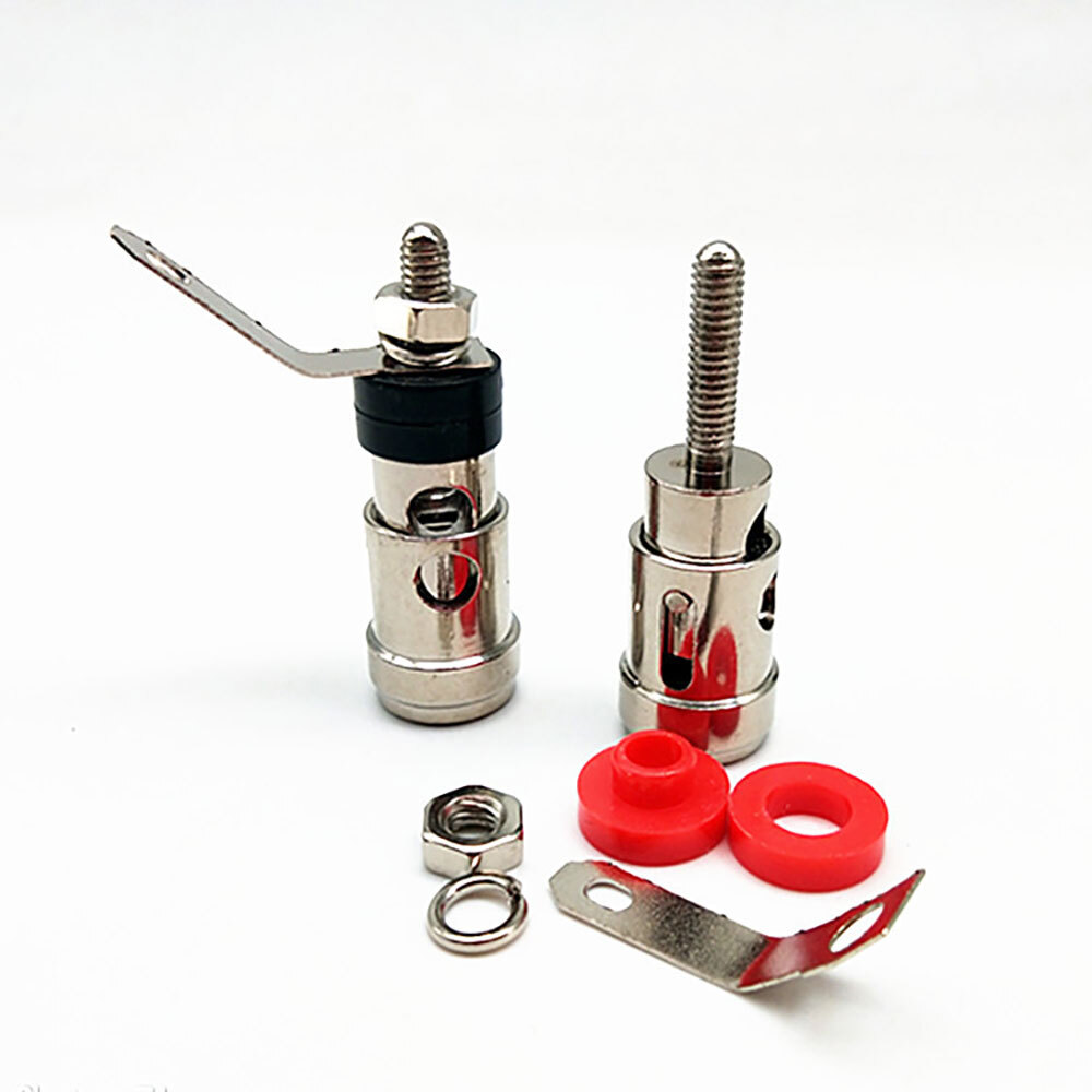 5PAIRS Speaker Audio AMP Terminal Binding Post Spring Loaded Type Nickel Plated