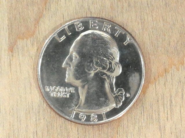 1981 D Washington Quarter Actual Coin # 1