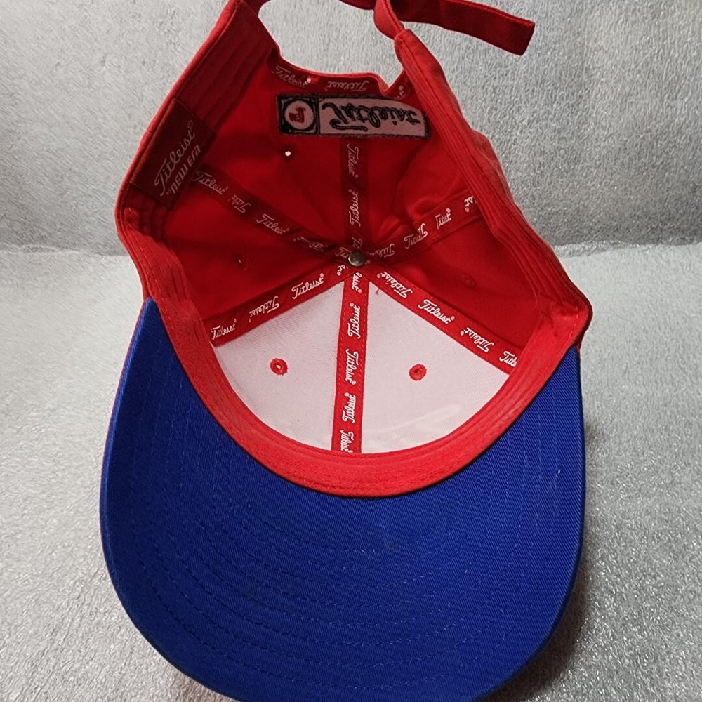 NEW ERA TITLIEST FOOT JOY RED GOLF ADJUSTABLE HAT