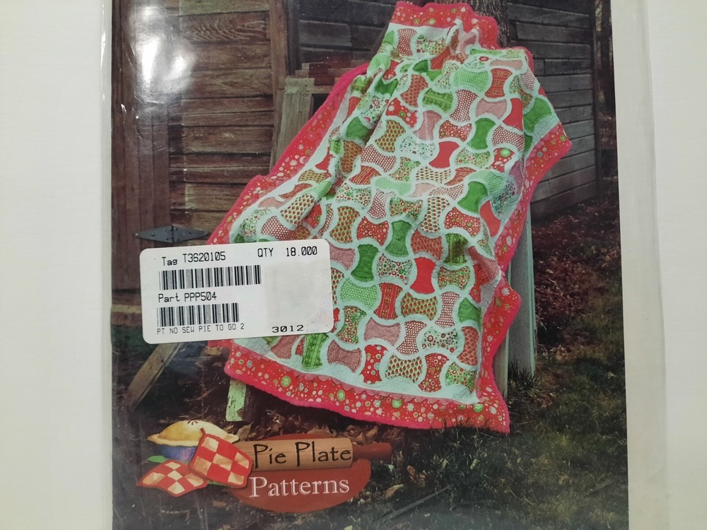 No Sew Pie To Go II Quilt Pattern - Pie Plate Patterns (3 Quick Patterns)