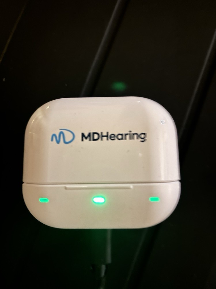 MDHearing VOLT 4 (OTC) Hearing Aid With A Charging Case