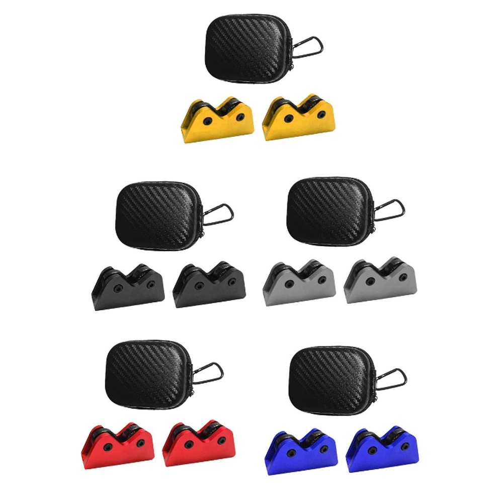 2x Billiard Cue Straightness Checker Inspect Tools Compact with Storage Case