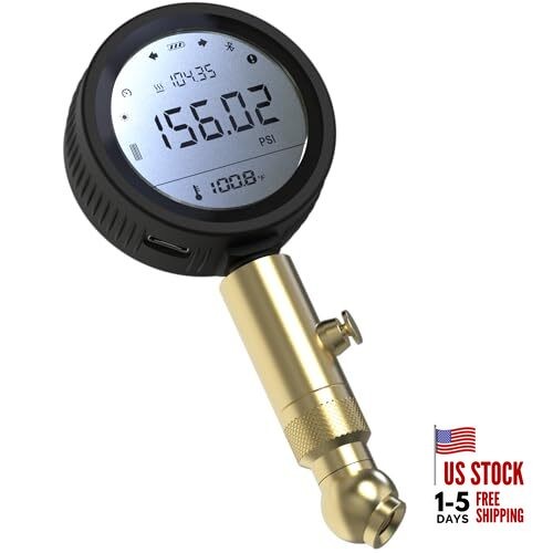 Digital Tire Pressure Gauge with High Accuracy Sensor Type-C Charging Function