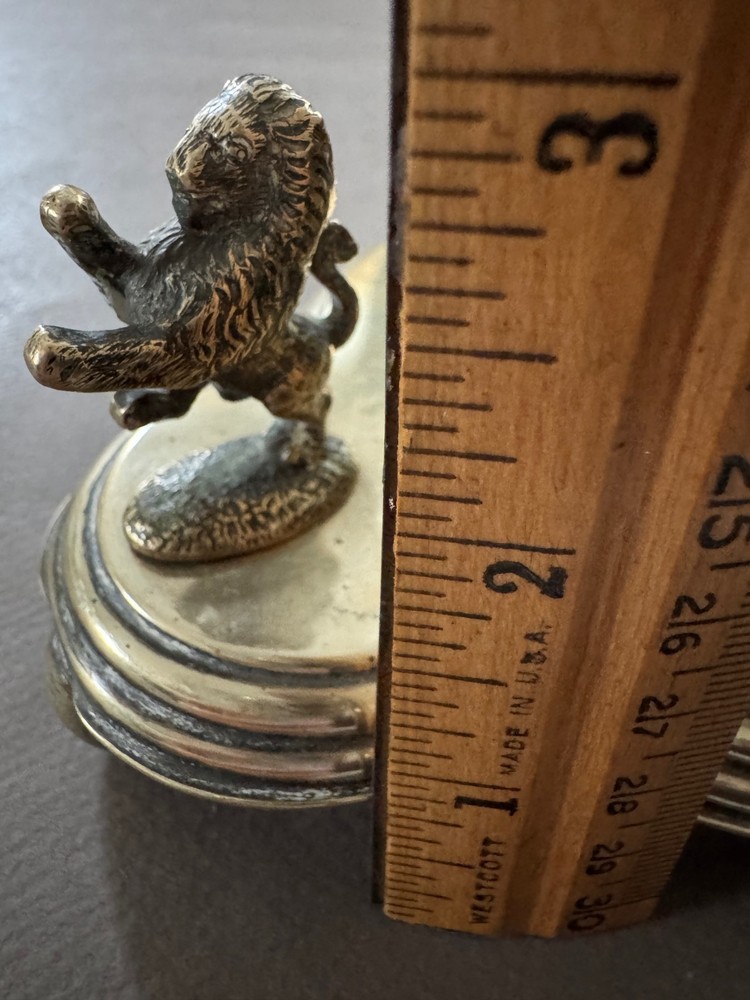 JOHN FULLERTON JFG EPNS SILVERPLATE LION EDGE PLATTER TRAY BASE VINTAGE