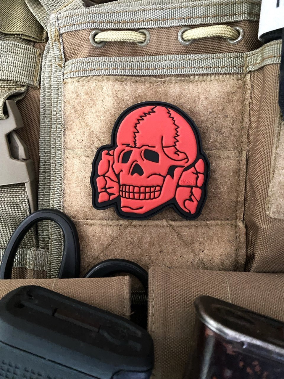 PVC patch "Skull head" old school
