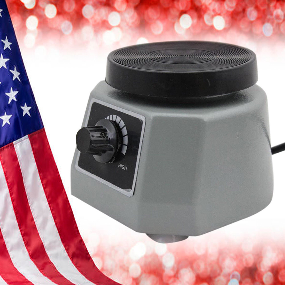 Dental 4" Round Vibrator Shaker Variable Speed Lab Pouring Models Oscillator US