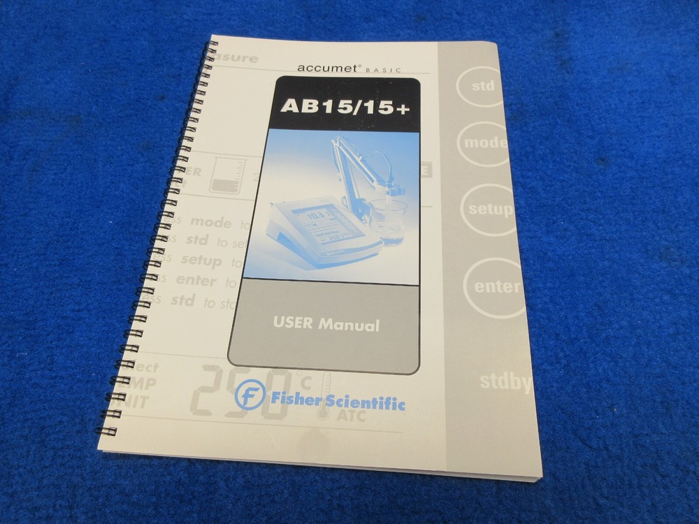 Fisher Accumet Basic AB15H Meter Kit 1363AB15 w OEM Power Supply Arm Probe Docs