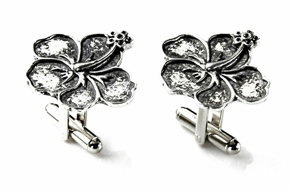 Hibiscus Cufflinks - QHG2