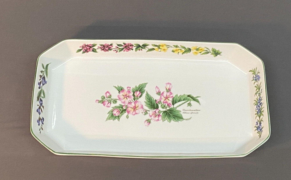 Royal Worcester WORCESTER HERBS 15" Rectangular Baker ~ Marshmallow