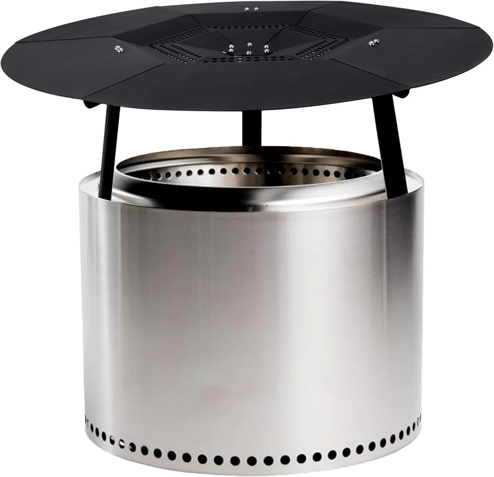 FEBTECH - 24.6" Fire Pit Heat Deflector Compatible for 19.5" Firepit