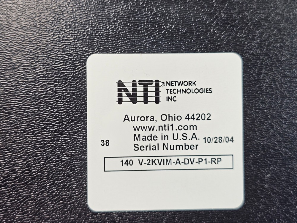 NTI (NETWORK TECHNOLOGIES INC) VOPEX-2KVIM-A SPLITTER BIO-RAD QUESTAR