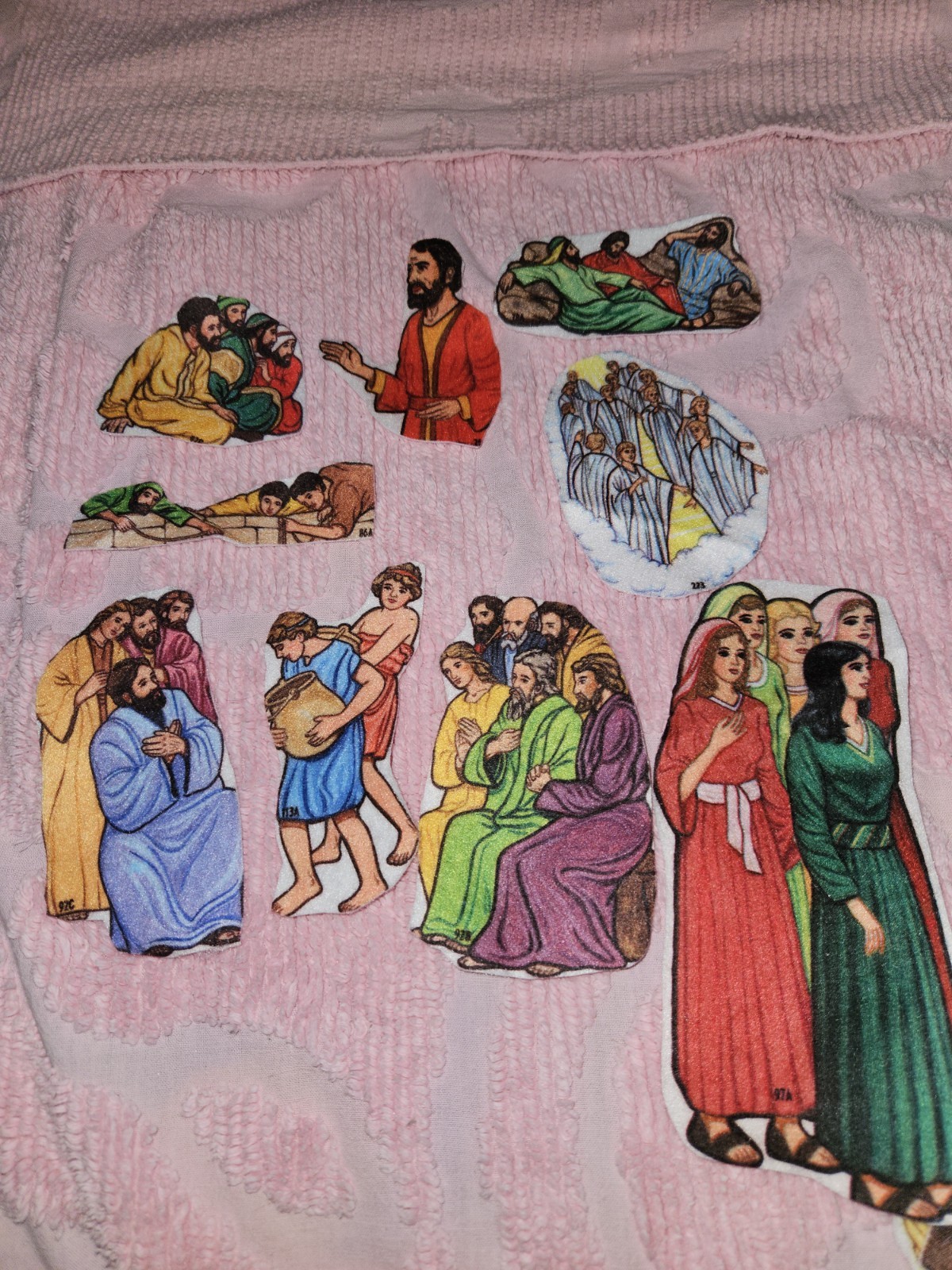 Huge Lot Of 58 Betty Lukens Vintage Bible Stories Felt Lot Characters Animals