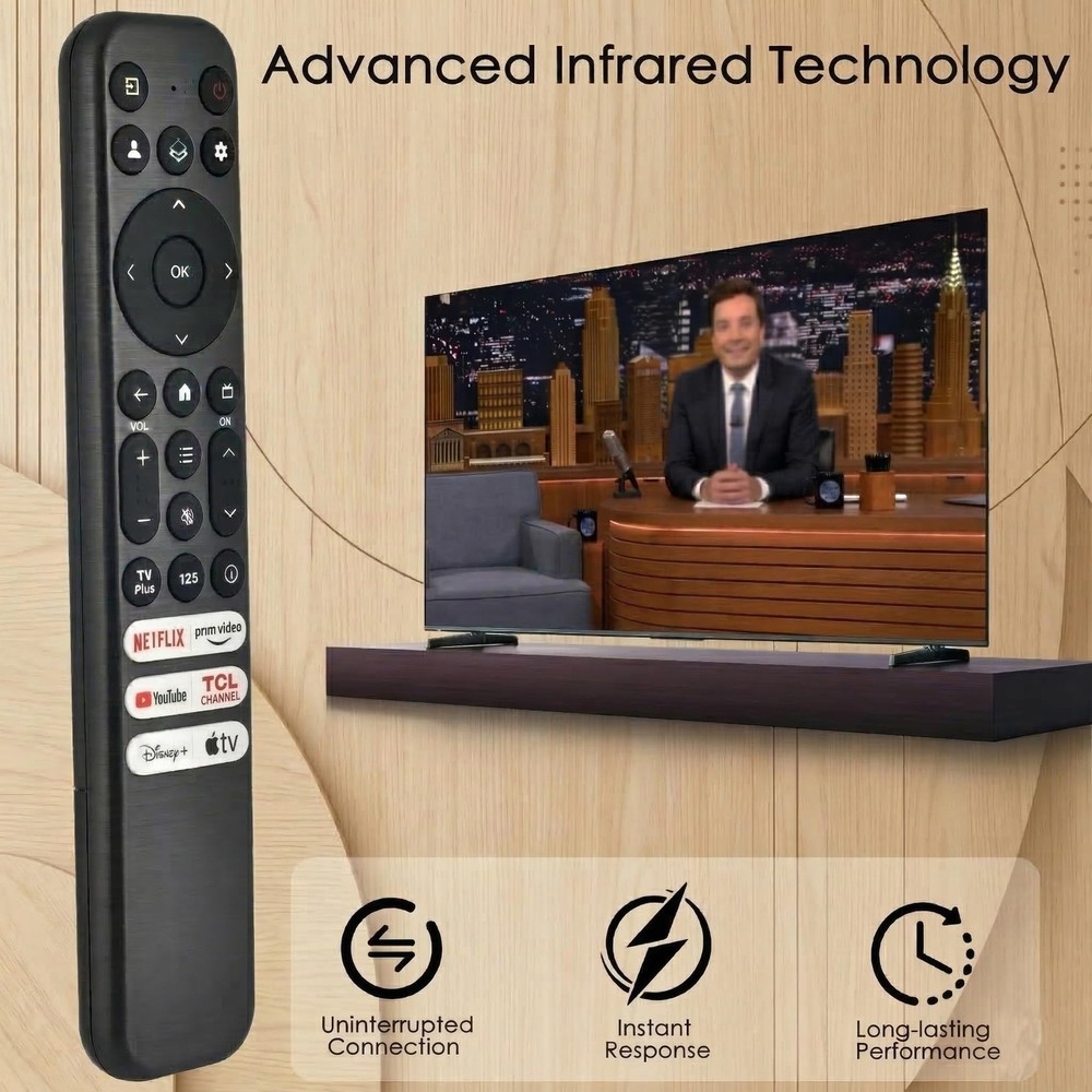 Replacement for TCL Google TV Remote Control,RC813 Remote, Black 01