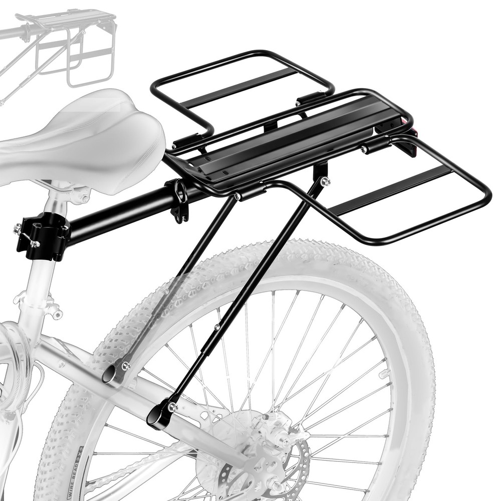BCR07: Foldable Wide Wings Bike Cargo Rack, Quick Release, Universal, Large C...