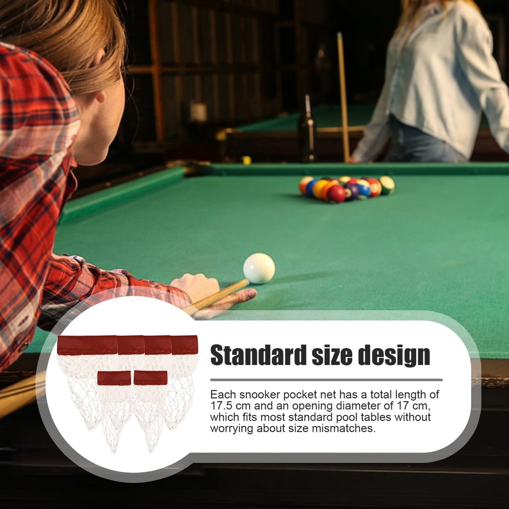 Pool Table Pocket Billiard Pockets Replacement Professional Snooker Net Positive