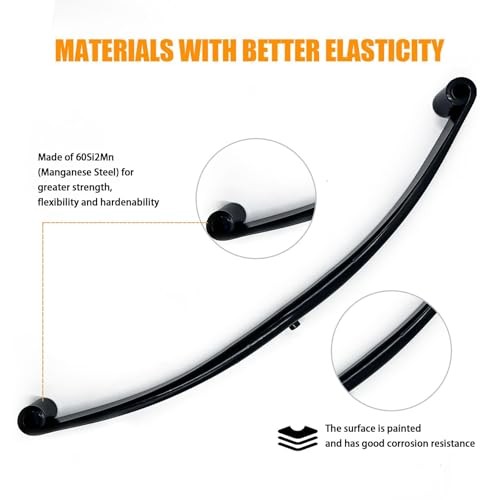 Mono Leaf Double Eye Trailer Leaf Spring Set – 1-Leaf Trailer Spring 6K lbs*2