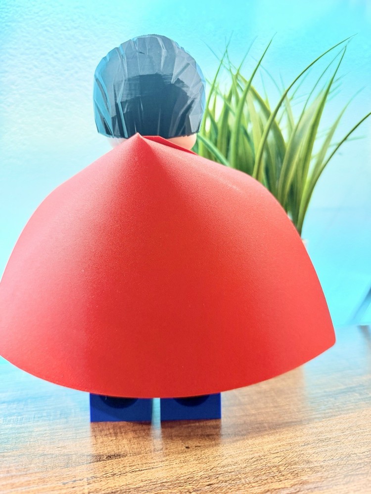 Superman Big Brick Figure 8 in (3D Printed)