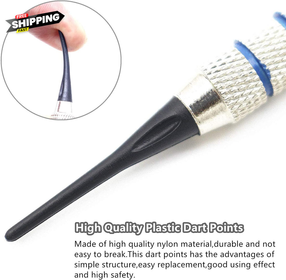 2BA Thread Plastic Tip Dart Points 300 Pack Soft Dart Tips Replacement Dart Acce